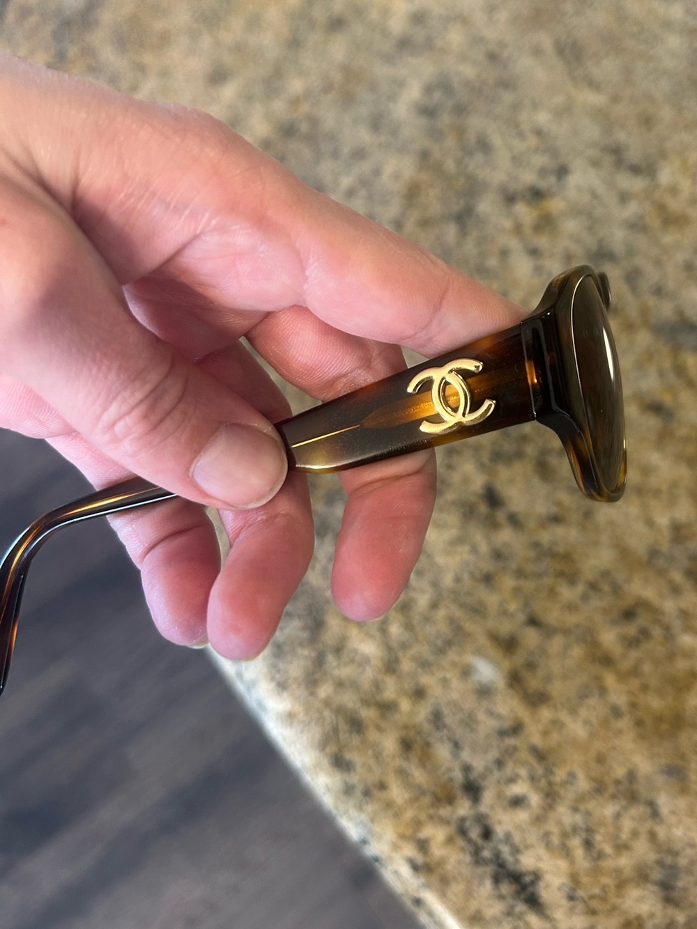 Chanel Brown Tortoiseshell Sunglasses